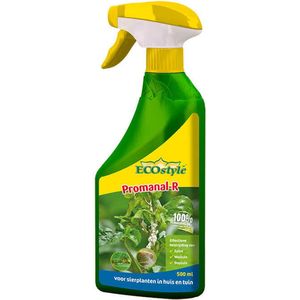 ECOstyle Promanal-R Spray Gebruiksklaar - Insecten Bestrijdingsmiddel voor Spint, Wolluis en Dopluis - Binnens- en Buitenshuis- 100% Plantaardig - 500 ML