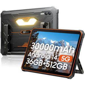 Blackview Active 10 Pro 5G Outdoor Tablet - 11"" 36GB+512GB 30000mAh 55W Snel opladen IP68 Waterdicht 108MP+50MP Dual SIM - Oranje