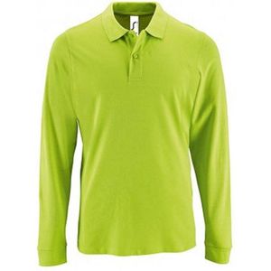 SOLS Heren Perfecte Lange Mouw Pique Polo Shirt (Appelgroen)