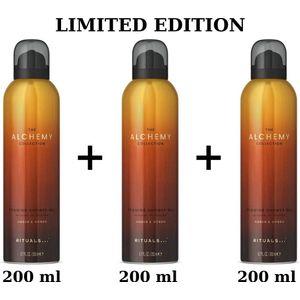 Rituals - The Alchemy Collection - 3 X Foaming Shower Gel a 200 ml = 600 ml - Limited Edition - Douchegel - Shower Gel