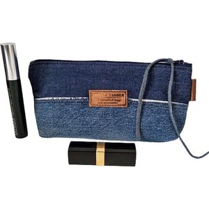 Toetie & Zo - Makeup-tasje Jeans - Handgemaakt - Etui - Denim - 20bx9hx4d