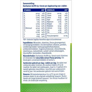 Davitamon Actifit 65+ - 4 x 70 tabletten - Voordeelverpakking