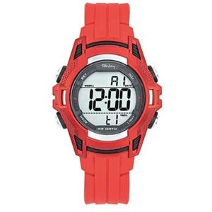 Tekday-Digitaal horloge-Rode Silicone band-waterdicht-sporten/zwemmen-38MM-Sportief