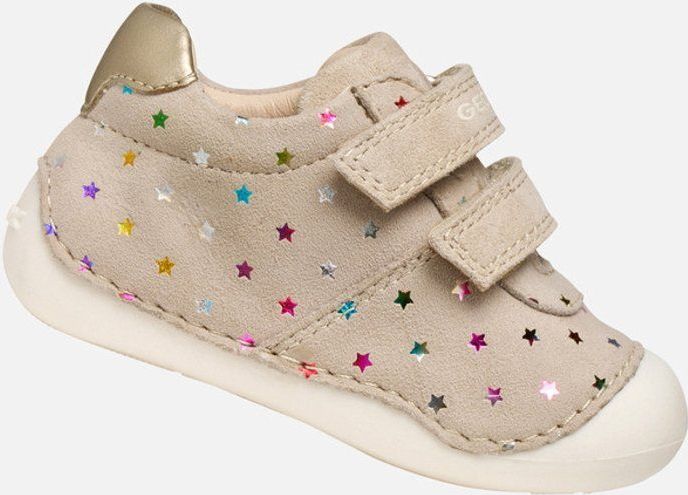 Geox - Tutim - Baby Schoenen - Meisjes - Bedrukt Suède - Flexibel en Dempend
