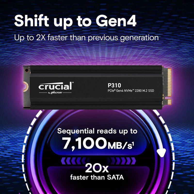 Crucial - P310 - SSD - 4TB - M.2 2280 - NVMe