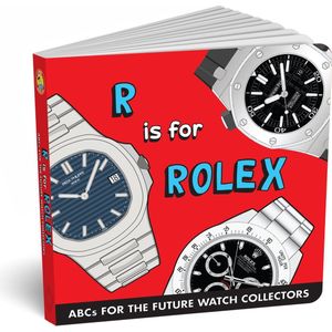 Diaper Book - R is for Rolex - kinderboek - babyboekje - Rolex
