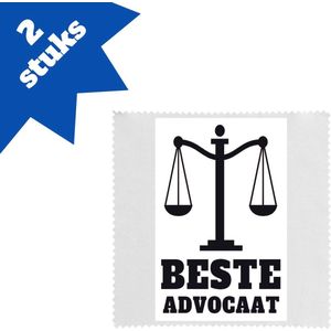 Akyol - beste advocaat brillendoekjes - Beste advocaat - collega - cadeau - 17,8 bij 17,8 cm - 2 stuks