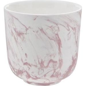 Marble red beker zonder oor 15cl d7cm 8 stuks