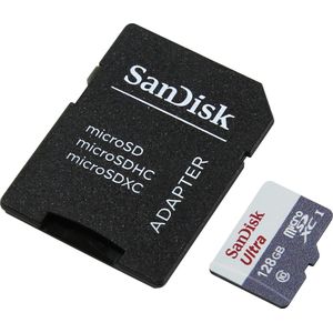 SanDisk MicroSDXC Ultra 128GB - 80MB/s - Class 10 - Adapter