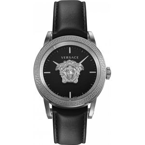 Versace VERD01220 horloge mannen - Roestvrij Staal - antraciet grijs