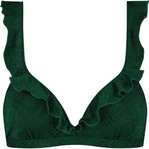 Beachlife Green Embroidery Dames Bikinitopje - Maat B40