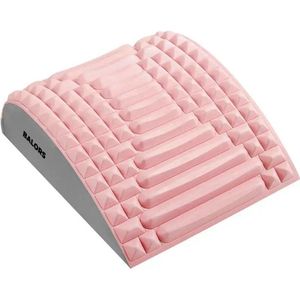 BALORS® SpinePal Rug- & Nekstretcher – Massage Kussen & Houdingscorrector – Verstelbare Rugstrekker met Drukpunten – Verlicht Rugpijn & Spierspanning – Ergonomisch Rugkussen – Roze
