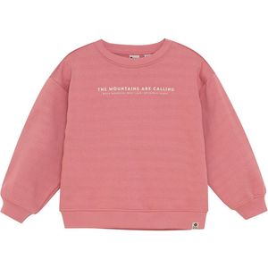 Daily7 - Oversized Sweater Backprint - Coral Clay - Maat 80