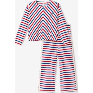 Woody X Anne Kurris pyjama meisjes/dames - multicolor gestreept - 233-18-APF-S/974 - maat 140