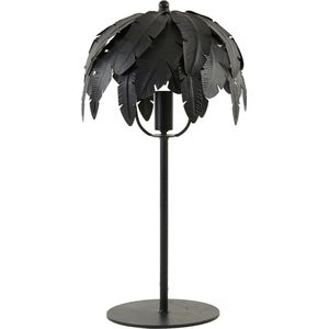 Light & Living Tafellamp Palmu - 50cm hoog - Mat Zwart