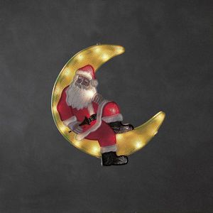 Konst Smide LED Raamdecoratie Kerstman Verlichte Kerstfiguren - 40 cm - Maan - 20 LEDs