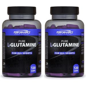 Performance - Pure L-Glutamine Caps (2 x 120 capsules) - Aminozuren - Voordeelverpakking