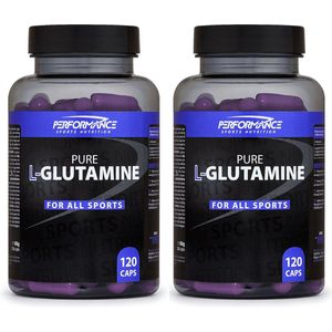 Performance - Pure L-Glutamine Caps (240 capsules (2-pack)) - Aminozuren - Voordeelverpakking