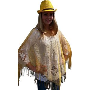 Poncho - Goud/ geel - Festival - Hippie - Ibiza