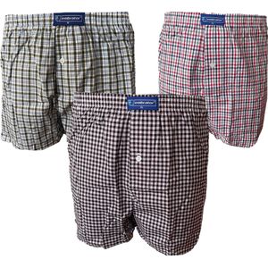 Embrator mannen Boxershorts 2-stuks geruit maat M