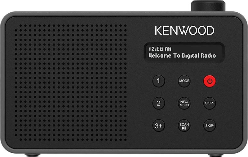 Kenwood CR-M25DAB Draagbare DAB+ radio met automatische veiligheidswaarschuwingsfunctie - Zwart
