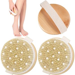Massageborstels - Natuurlijk materiaal - Set van 2