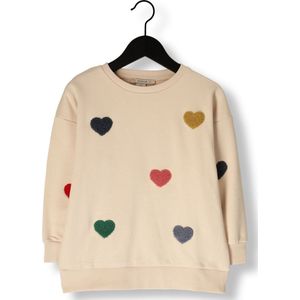 Lou sweater met hartmotieven KONGES SLOJD beige