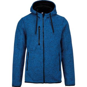 Herenvest met capuchon 'Proact' Royal Blue Melange - XXL