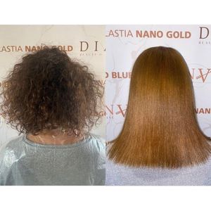 NanoBlue Nanoplastia Permanente Haarstijling Behandeling One Step 500ml – Organische Behandeling Zonder Formaldehyde en Carbocysteïne, Effecten 10-12 Maanden, Met Anti-Yellow System, Geen Irriterende Geur, Voor Haarsalons