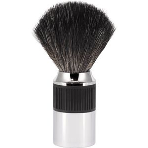 MÜHLE -Scheerkwast -NEO -Zwart Fibre -Chroom/Zwart, 21mm