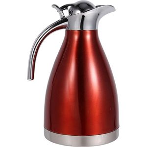 Thermische Koffiekaraf Roestvrij Staal Zwaar Uitgevoerd 24 Uur Warmtebehoud - Laboratorium Getest 15-2 Liter Geïsoleerde Koffiethermoskan - Warmwaterdispenser Hoogwaardige(1.5L-rood) .