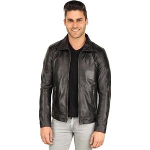 Versano Austin Leren Heren Jas Heren Jack L - Zwart