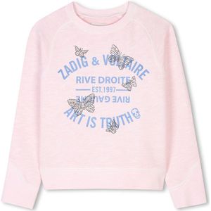 Zadig & Voltaire X60323 Sweatshirt Roze 6 Years Meisjes