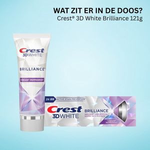 Crest - 3D White Brilliance - Tandpasta - 121g - Whitening - Vlekverwijderaar - Glazuurvriendelijk