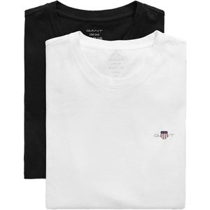 Gant - 900005008 - T-shirt - Wit/Zwart - 2 Eenheden - Korte Mouwen