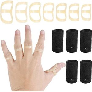 Vingerbrace - Vingerspalken - Complete Set - 7 Spalken en 5 Vingerhoezen