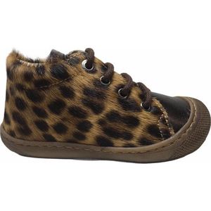 Naturino lederen veterschoenen bumper Cocoon brons/leopard mt 25