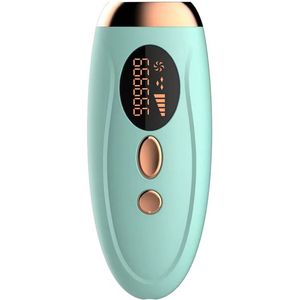 Draagbaar IPL-laserapparaat voor ontharing, 999999 flitsen - permanente en pijnloze ontharing, voor vrouwelijk lichaam en bikinilijn, lichtgroen