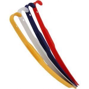 Kunststof schoenlepel - marine blauw - 42 cm