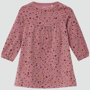 A-lijn Jurk - Schattige Jersey Jurk - Katoenmix - Lange Mouwen