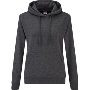 Fruit of the Loom - Lady-Fit Classic Hoodie - Donkergrijs - S