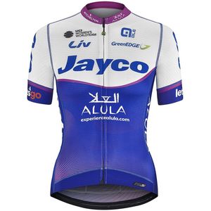 Liv Jayco Alula Pr-s Korte Mouw Wielertrui Blauw S Vrouw