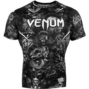 Venum Art Rash Guard Compressie Shirt Zwart Wit - XL