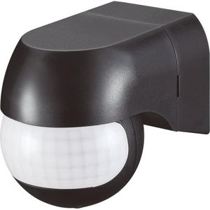 HOFTRONIC PIR Bewegingssensor en Schemerschakelaar Opbouw - IP44 Waterdicht voor buiten en binnen - Detectiehoek 180° - Detectiebereik 12 meter - Max. 400 Watt - Zwart - Lichtsensor voor LED Verlichting - Sensoren instelbaar