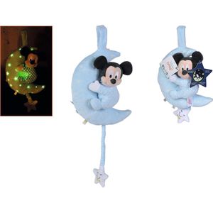 Disney Mickey GID Musical Clock Moon