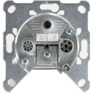 Satelliet doorvoerdoos R/TV/SAT - 10 dB - Wandcontactdoos