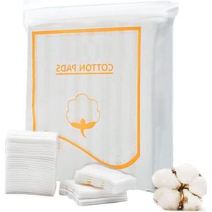 Inovra - Set van 200 biologische make-up wattenschijfjes voor gezichtsreiniging en nagellakverwijdering