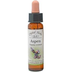 Bach bloesem remedies 'Aspen', Crystal Herbs, 100% natuurlijk, 10 ml