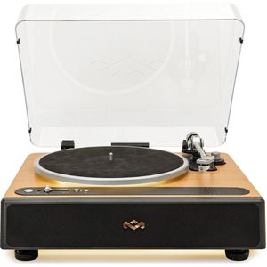 House of Marley Soul Rebel Platenspeler met Ingebouwde Speakers - Bluetooth - LED Licht - Vinyl - LP - Premium - Bamboo Design - Ingebouwde Stofkap