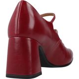 Tamaris - Pumps - Rood - Blokhak - Drie Dubbele Bandjes